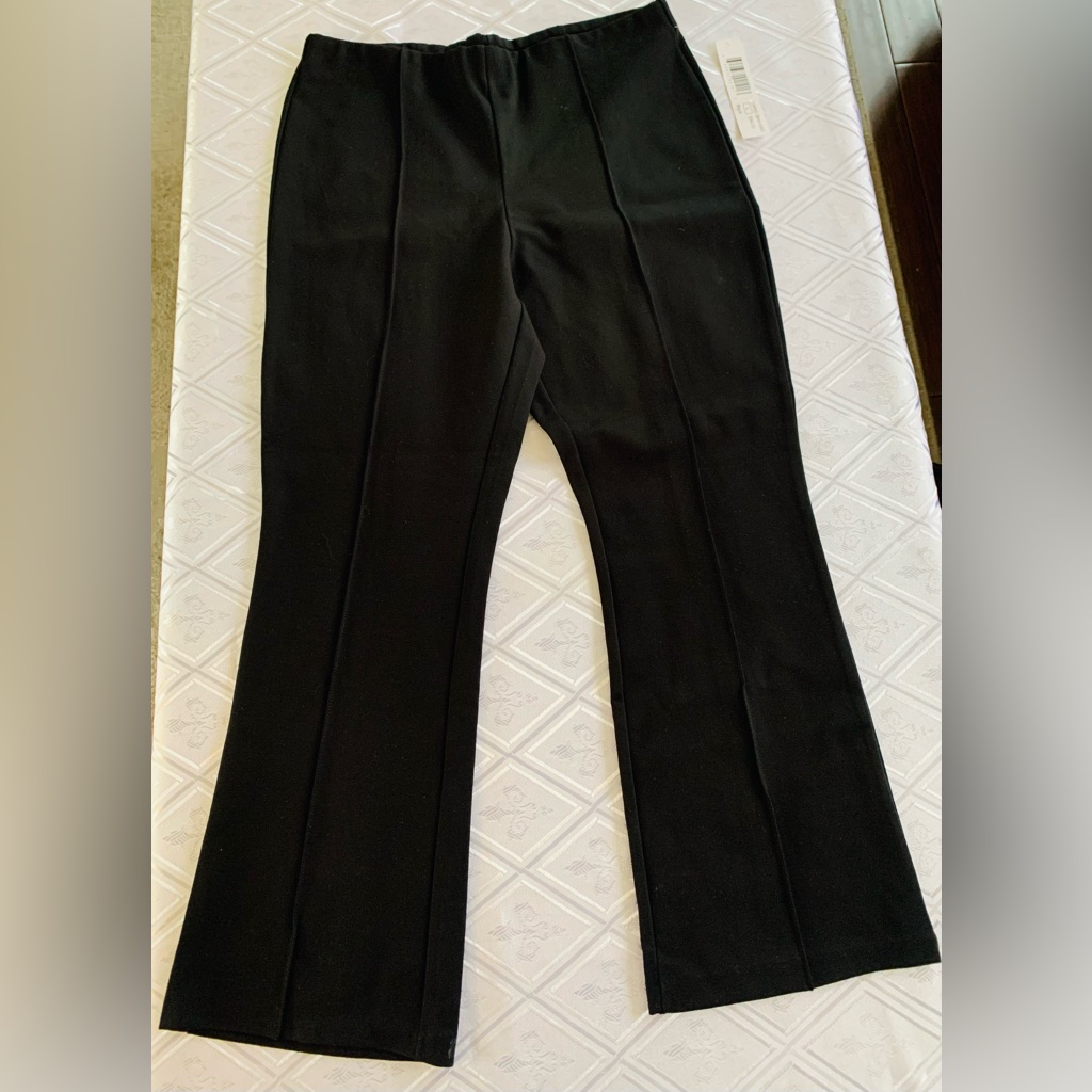 Tribal Black Boot Cut Women's Pants
